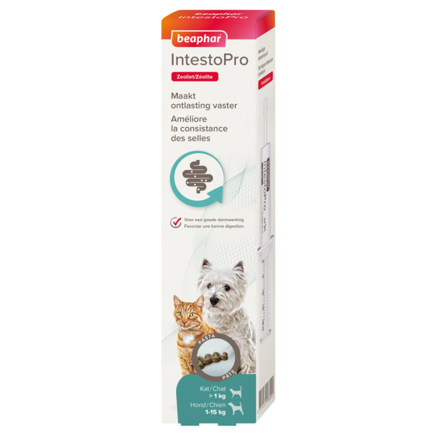 Beaphar Beaphar IntestoPro Pasta Kat/Hond Tot 15 Kilo - 20 Ml 1 Beaphar Beaphar IntestoPro Pasta Kat/Hond Tot 15 Kilo - 20 Ml