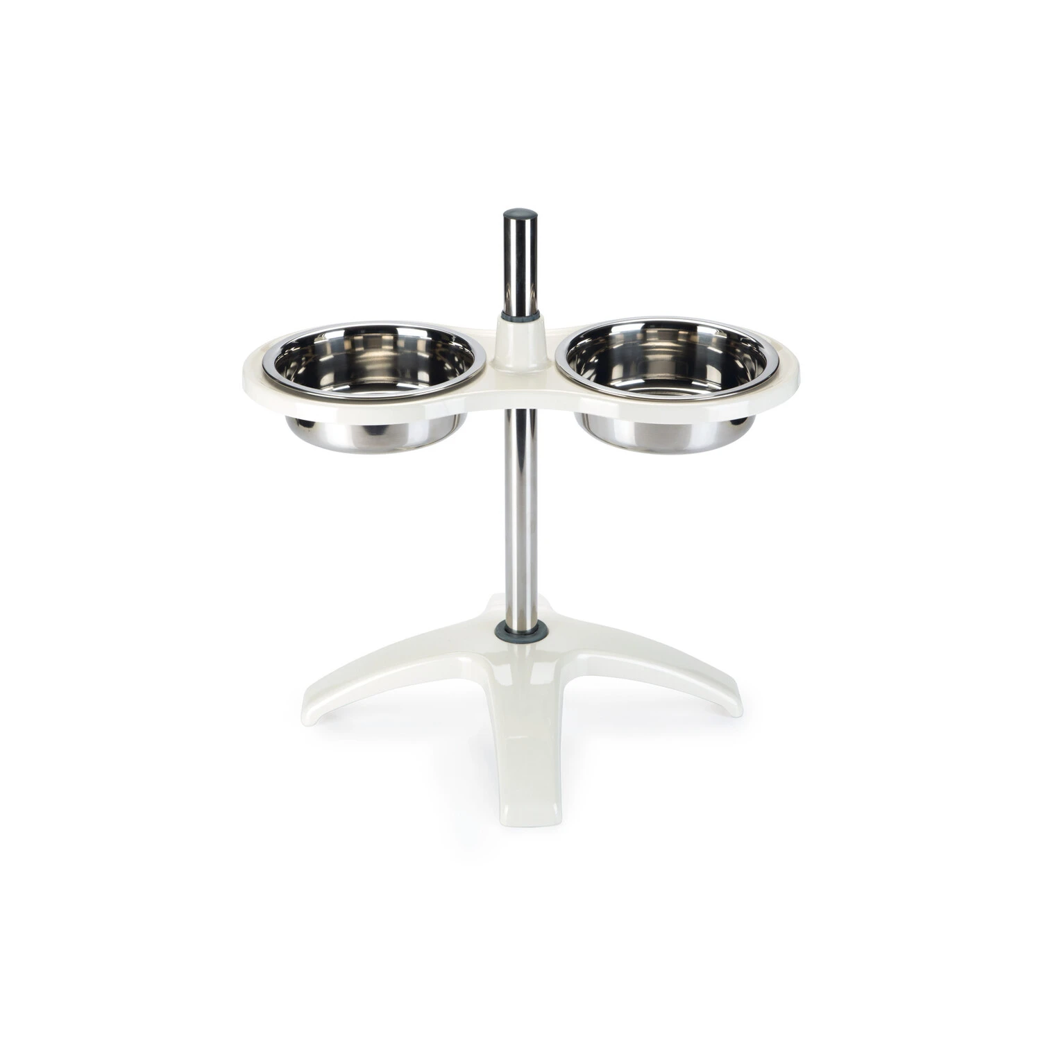 Beeztees Beeztees Voederstandaard Orino - Wit - 53x45 Cm 1 Beeztees Beeztees Voederstandaard Orino - Wit - 53x45 Cm