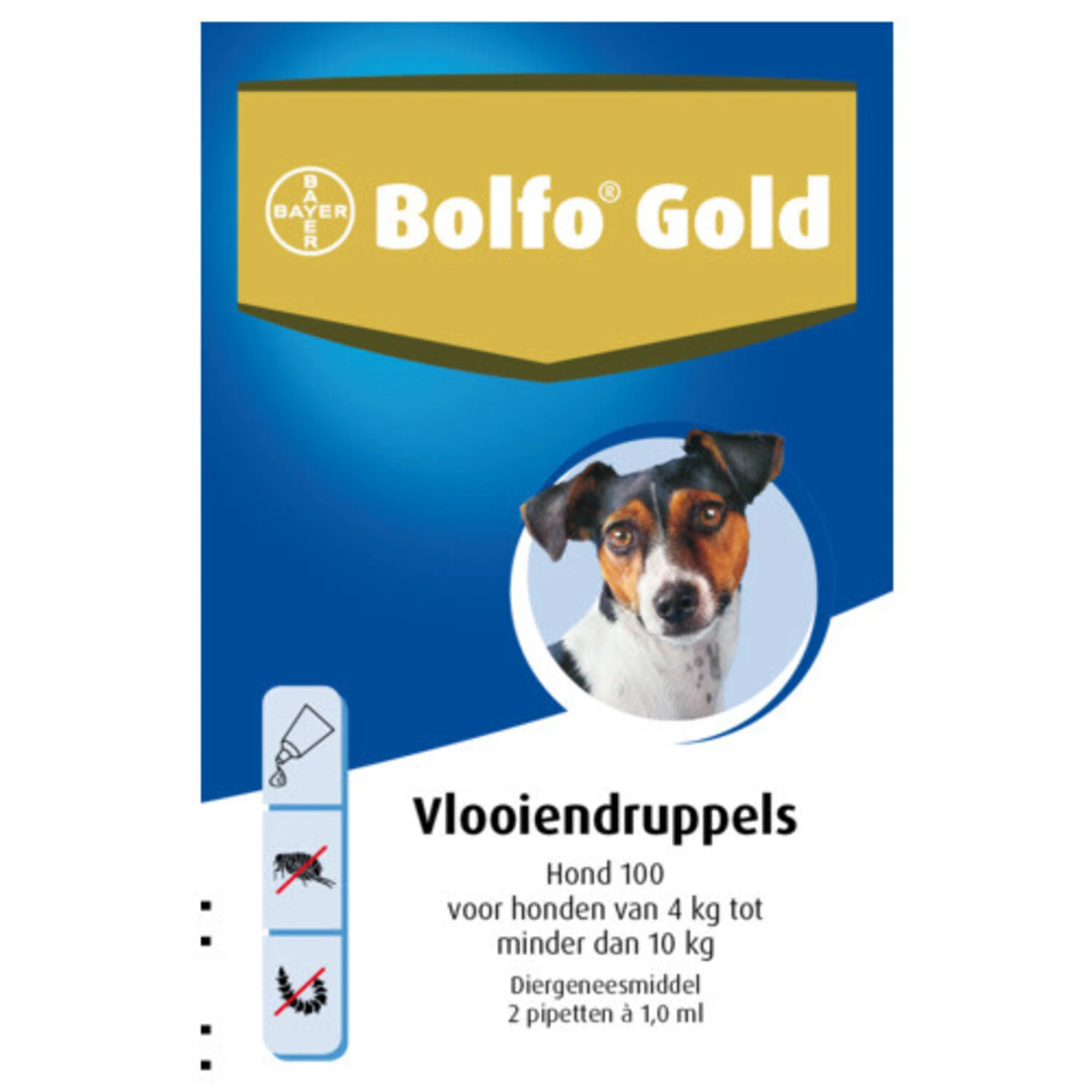 Bolfo Bolfo Gold Hond 100 - 4-10 Kilo 1 Bolfo Bolfo Gold Hond 100 - 4-10 Kilo