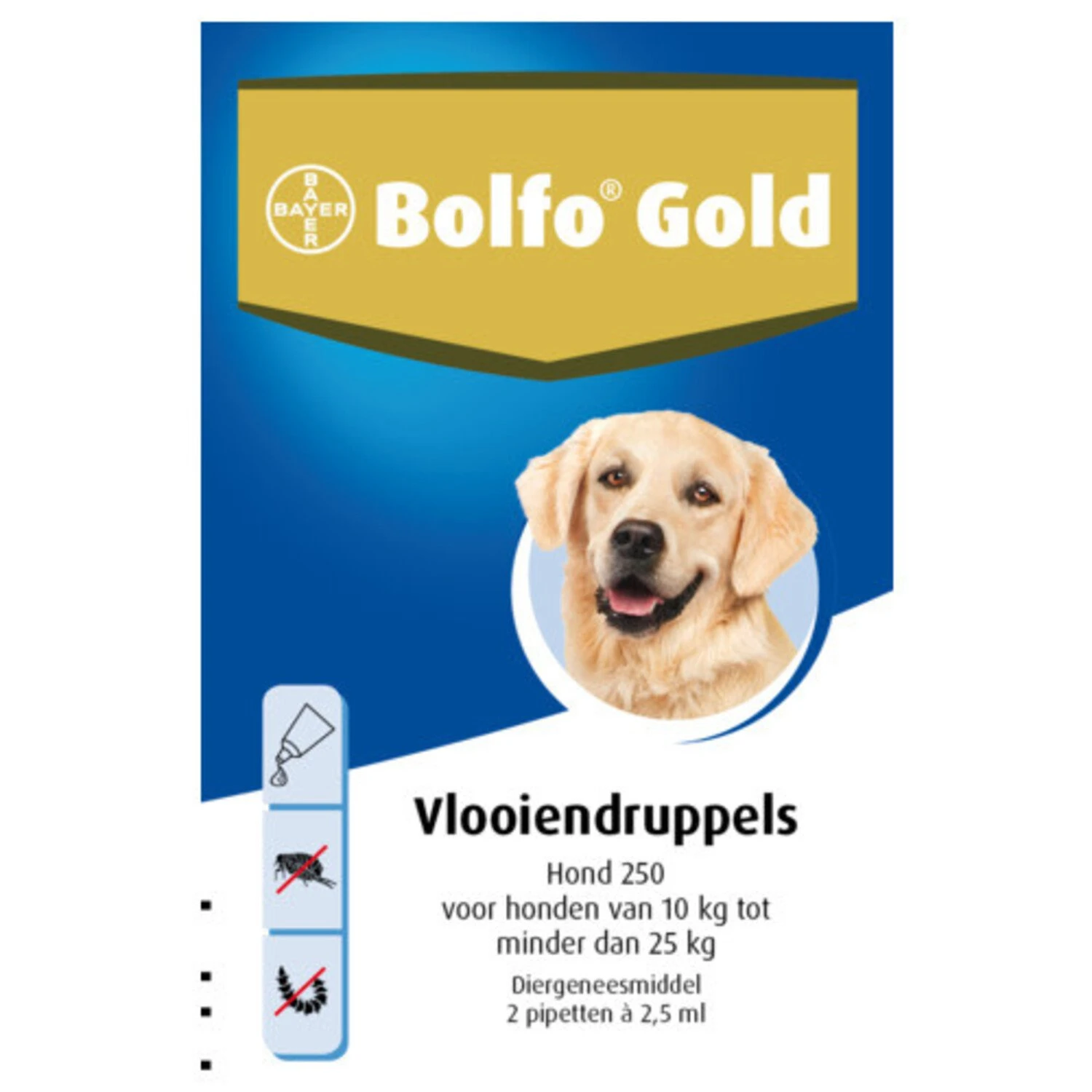 Bolfo Bolfo Gold Hond 250 - 10-25 Kilo 2 Bolfo Bolfo Gold Hond 250 - 10-25 Kilo - Afbeelding 2