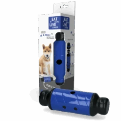 Eat Slow Live Longer Feed And Treat Roller - Blauw - L - 23 X ø 8 Cm -Honden Benodigdheden Korting eat slow live longer feed and treat roller blauw l 3