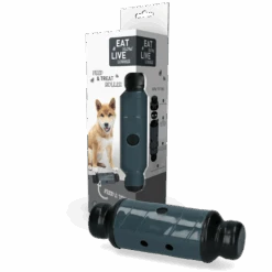 Eat Slow Live Longer Feed And Treat Roller - Grijs - L - 23 X ø 8 Cm -Honden Benodigdheden Korting eat slow live longer feed and treat roller grijs l 3