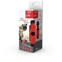 Eat Slow Live Longer Feed And Treat Roller - Rood - S - 16,5 X ø 7 Cm -Honden Benodigdheden Korting eat slow live longer feed and treat roller rood s 2