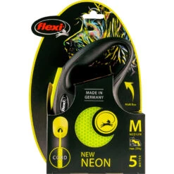 Flexi Flexi Hondenriem - Cord - New Neon