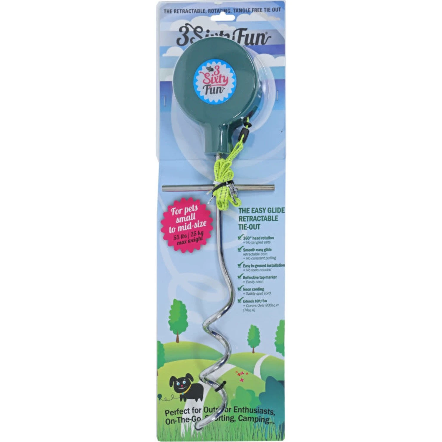 Gebr. De Boon Boon Campingset - 3 Sixtyfun Roterende Aanleglijn Hond - 5 Meter 2 Gebr. De Boon Boon Campingset - 3 Sixtyfun Roterende Aanleglijn Hond - 5 Meter - Afbeelding 2