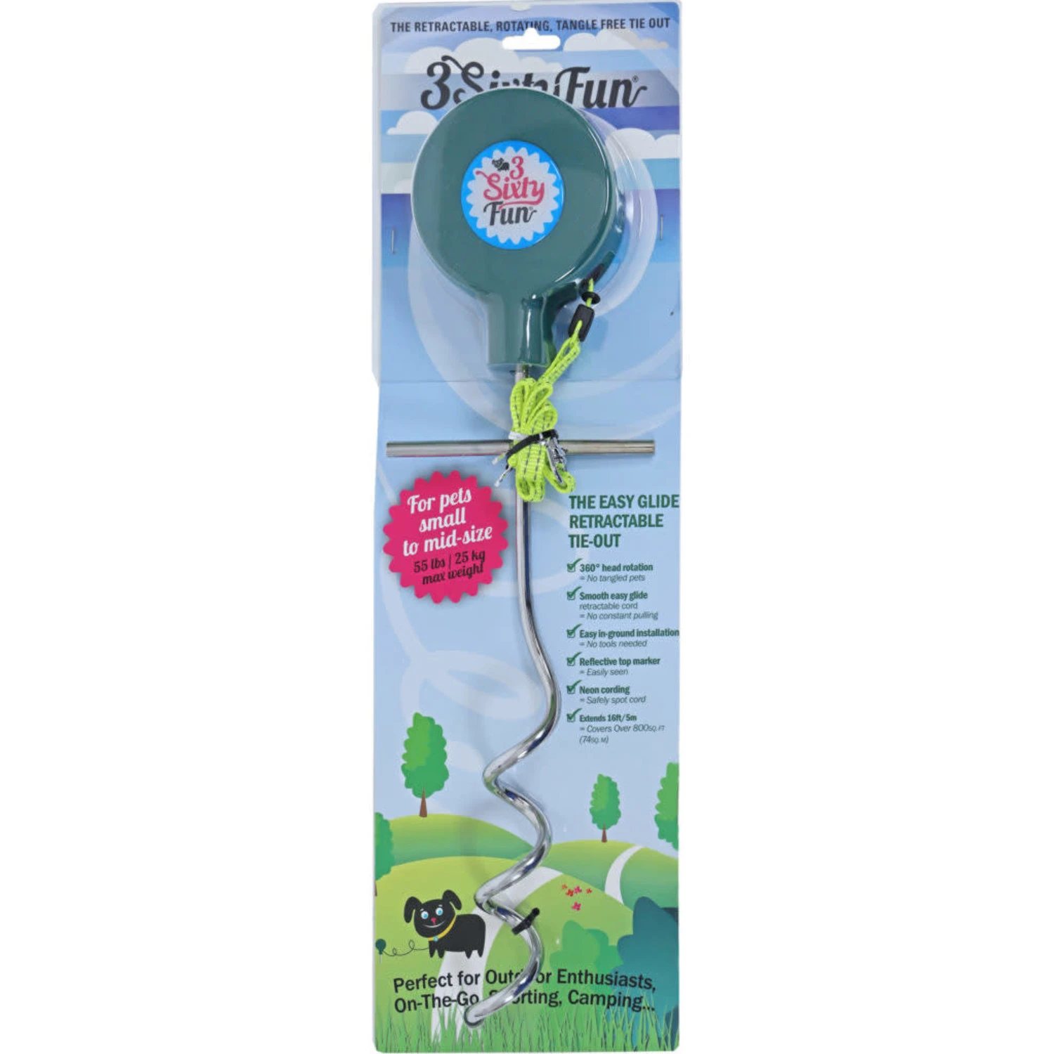 Gebr. De Boon Boon Campingset - 3 Sixtyfun Roterende Aanleglijn Hond - 5 Meter 1 Gebr. De Boon Boon Campingset - 3 Sixtyfun Roterende Aanleglijn Hond - 5 Meter