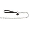 Hunter Hunter Hondenriem Ketting - Leren Handvat Zwart