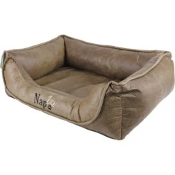 Napzzz Napzzz Divan Leatherlook Duo - Donkerbruin-Bruin -Honden Benodigdheden Korting napzzz napzzz divan leatherlook duo donkerbruin br 2
