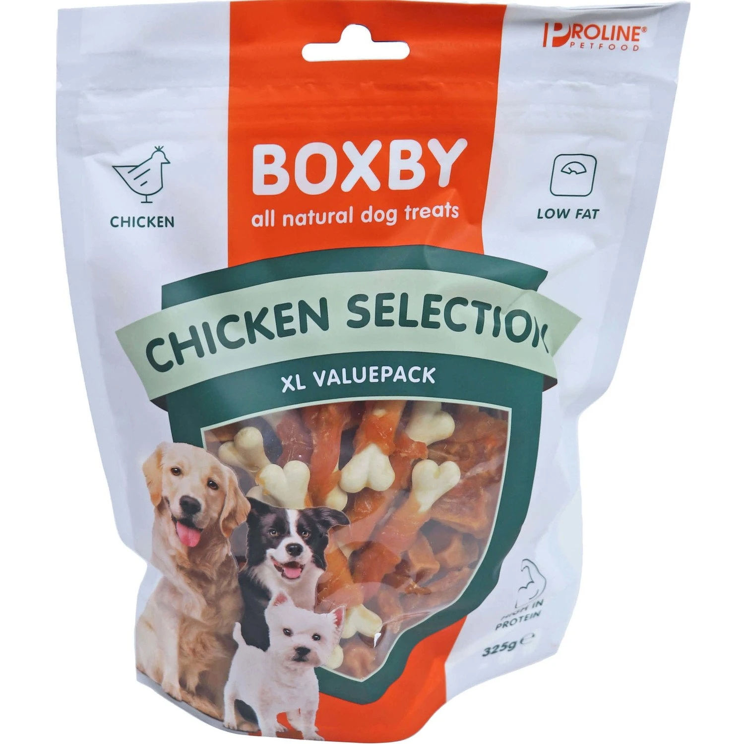 Pro-line Proline Boxby Chicken Selection - XL Valuepack - 325 Gram 1 Pro-line Proline Boxby Chicken Selection - XL Valuepack - 325 Gram