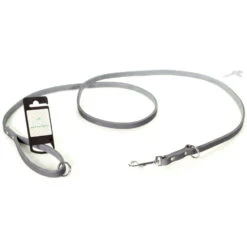 Tijssen Hondenriem Vario Vetleer Grijs