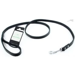 Tijssen Hondenriem Vetleer Zwart -Honden Benodigdheden Korting tijssen hondenriem vetleer zwart 2