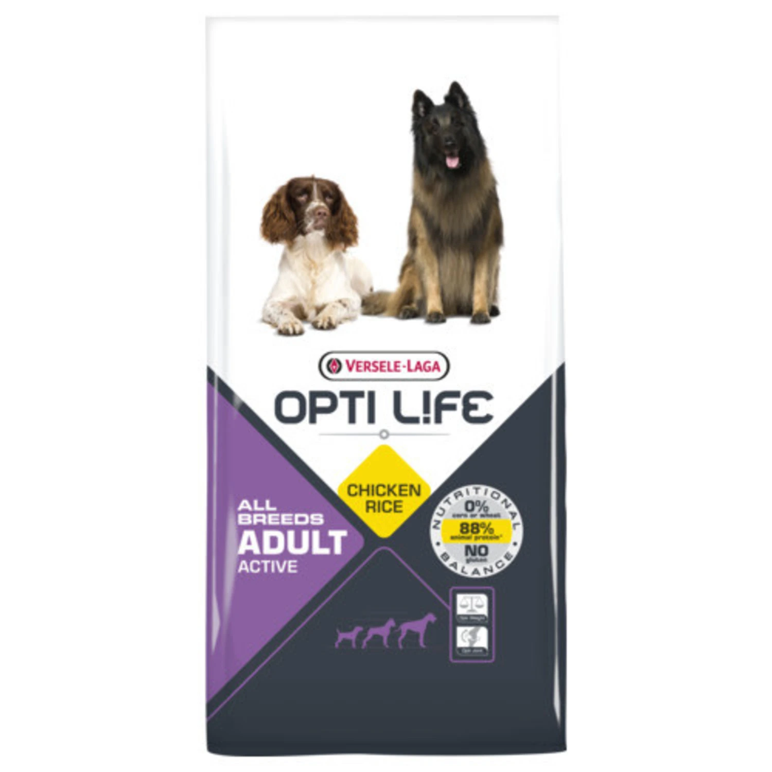 Versele-Laga Opti Life Hondenvoer - Adult Active All Breeds - Chicken - 12.5 Kilo 1 Versele-Laga Opti Life Hondenvoer - Adult Active All Breeds - Chicken - 12.5 Kilo