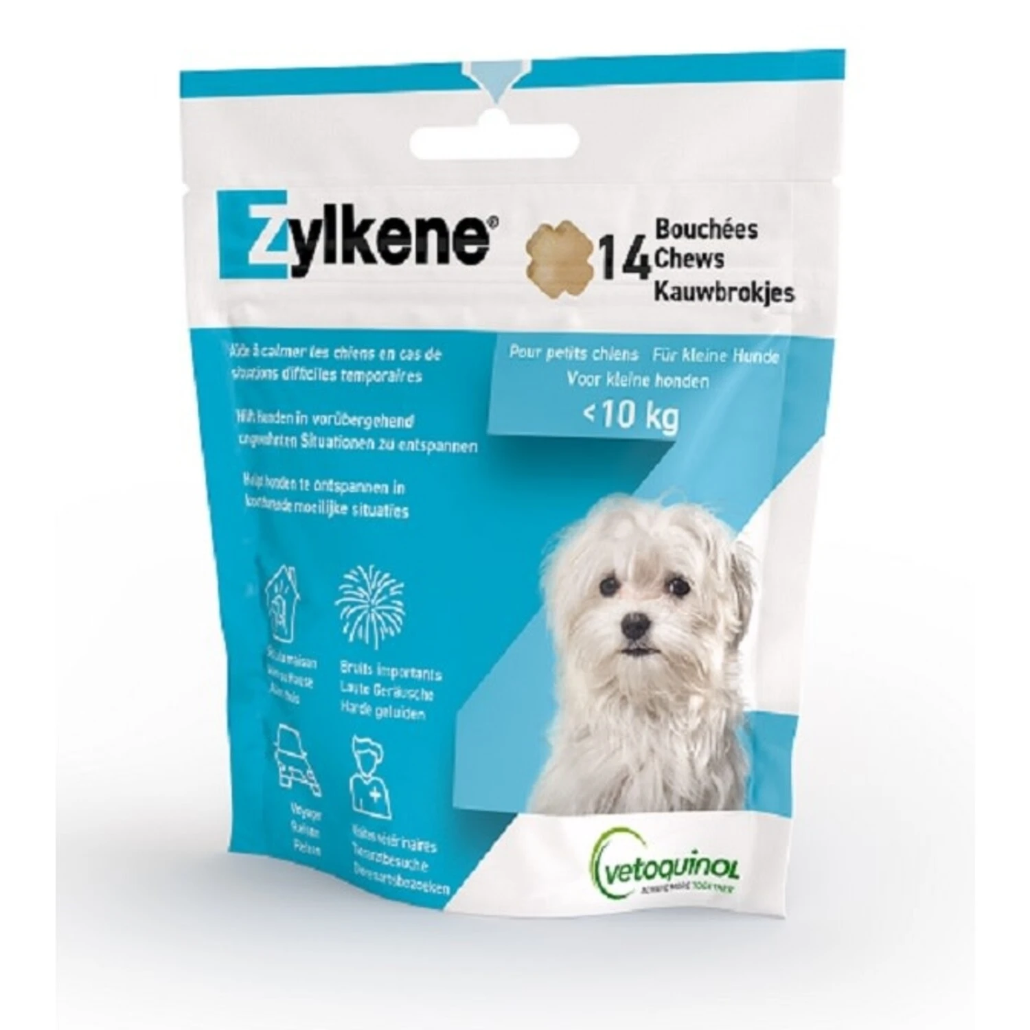 Vétoquinol Zylkene - 75 Mg Onder De 10 Kilo - 14 Chews 1 Vétoquinol Zylkene - 75 Mg Onder De 10 Kilo - 14 Chews